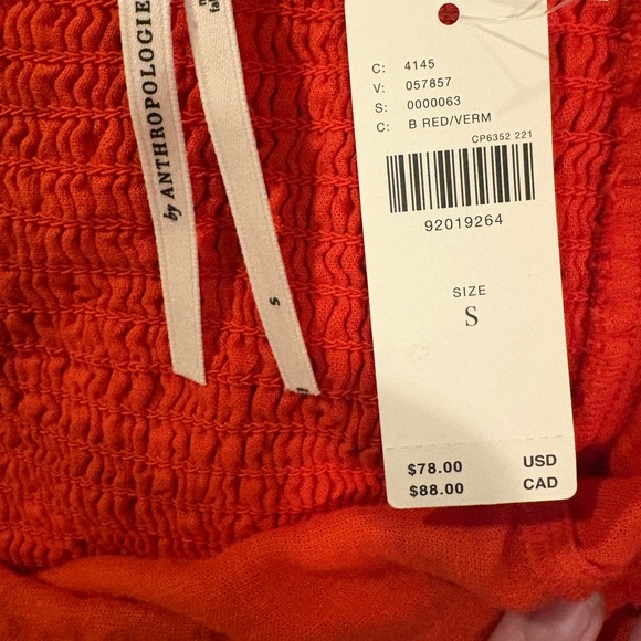 Anthropologie Tiered Ruffle Romper Small NWT - Picture 6 of 6